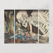 Takiyasha de heks en de skeletspier briefkaart (Voorkant)