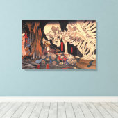 Takiyasha de heks en de skeletspier canvas afdruk (Insitu (Houten vloer))