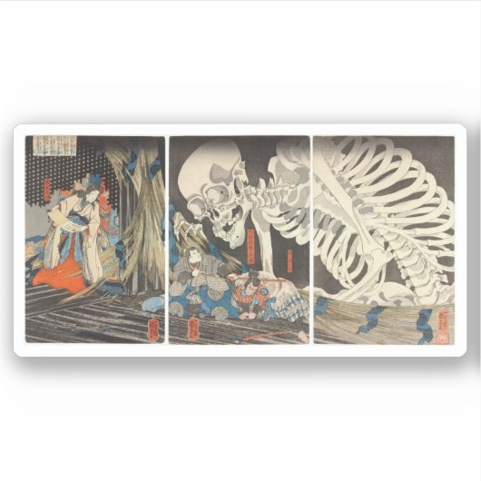 Takiyasha de heks en de skeletspier sticker (Voorkant)