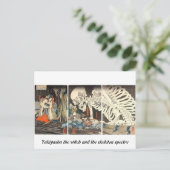 Takiyasha de heks- en skeletspiegel briefkaart (Staand voorkant)