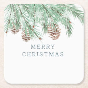 takjes met kegels, Kerstmis, Kerstkegels Kartonnen Onderzetters