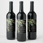 Takken Bessen Kerstvakantie Zwart Wijn Etiket (Flessen)