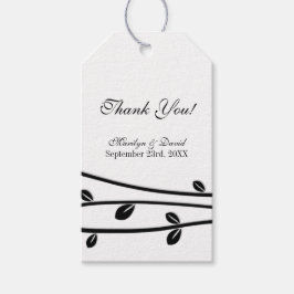 Takken Bruiloft Bedankt Cadeaulabel