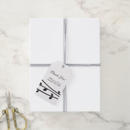Takken Bruiloft Bedankt Cadeaulabel