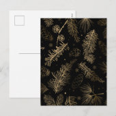 Takken en dennen 2 feestdagenkaart (Voorkant / Achterkant)