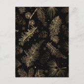 Takken en dennen 2 feestdagenkaart (Voorkant)