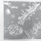 Takken en dennen 4 drieluik wenskaart (Binnenzijde eerst)