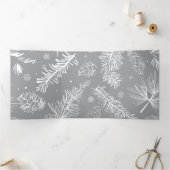 Takken en dennen 4 drieluik wenskaart (Binnen)