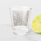 Takken, met oranje bladeren shot glas (Achterkant)