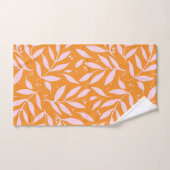 takken - oranje en roze bad handdoek (Handdoek)