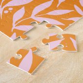  takken - oranje en roze legpuzzel (Zijkant)