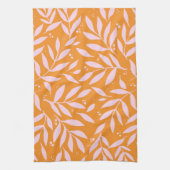  takken - oranje en roze theedoek (Verticaal)