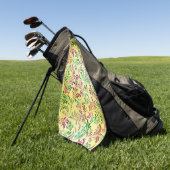 Takken Patroon Ontwerp-78466 Golfhanddoek (Groen)