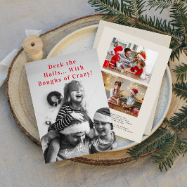 Takken van Gekte | Grappige 3 Foto Kerstmis Feestdagenkaart