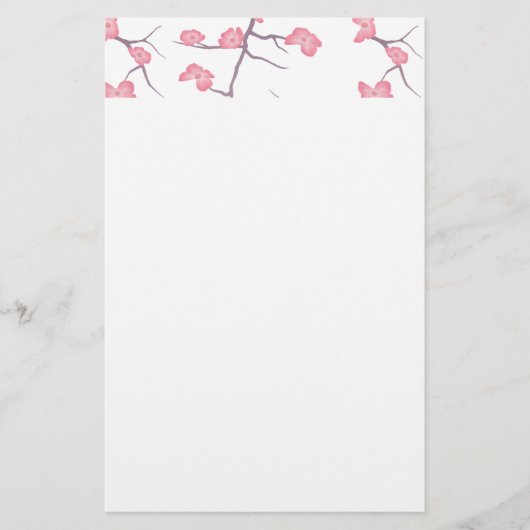 Takken van Kersenbloesem Briefpapier (Voorkant)