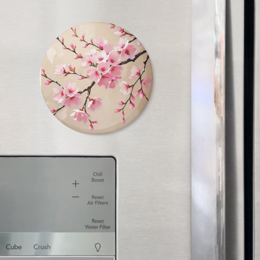 Takken van Kersenbloesem Kunst – Elegante Roze Sak Magneet (Insitu (Koelkast))