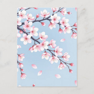 Takken van Kersenbloesem Serene Patroon Briefkaart