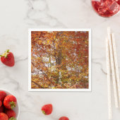 Takken van oranje bladeren herfst natuur servetten (Insitu)