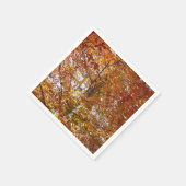 Takken van oranje bladeren herfst natuur servetten (Hoek)