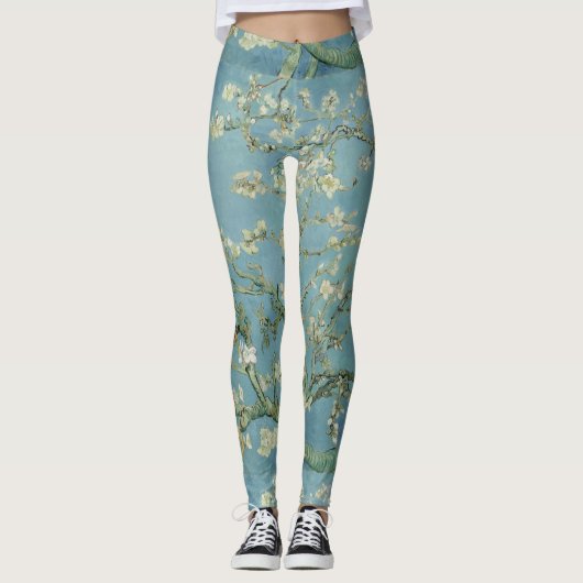 Takken_W_Amandelbloesems_Vincent_van_Gogh_1890 Leggings (Voorkant)