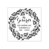 takkrans bladeren adres aangepaste rubberen stempe rubberstempel (Afrduk)