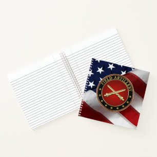Takktakttakttak Field Artillery Branch Insignia Sp Notitieboek