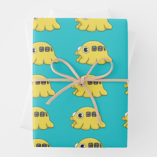 Tako Bus Wrapping Paper Flat Sheet Set van 3 TEST (In situ)