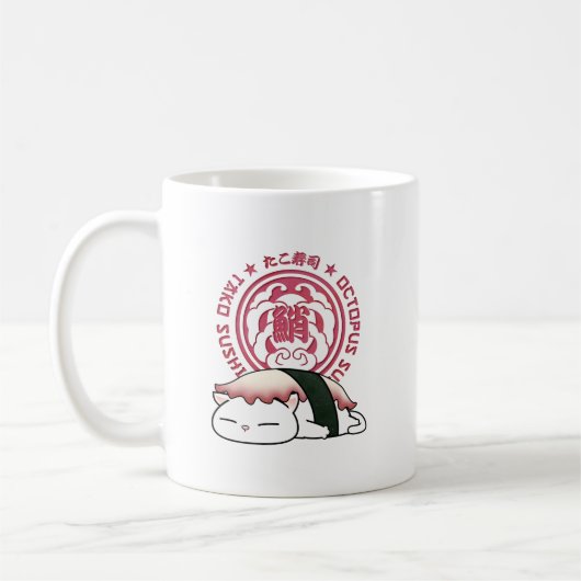Tako Octopus Sushi Cat Koffiemok (Links)
