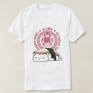 Tako Octopus Sushi Kat T-shirt