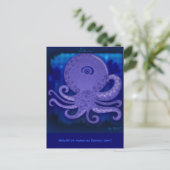 Takosan het paarse octopus Briefkaart (Staand voorkant)