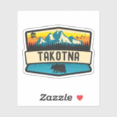Takotna, Alaska Sticker (Vel)