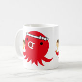 Takoyaki octopus koffiemok (Voorkant links)