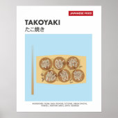 Takoyaki, Octopusbal, Japans Eten Reizen Poster (Voorkant)