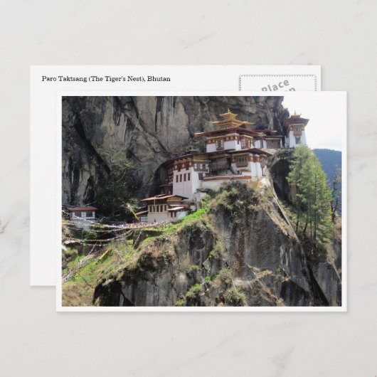 taktsang bhutan briefkaart (Voorkant / Achterkant)
