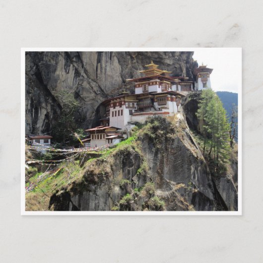 taktsang bhutan briefkaart (Voorkant)