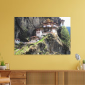 taktsang bhutan canvas afdruk (Insitu (Woonkamer))