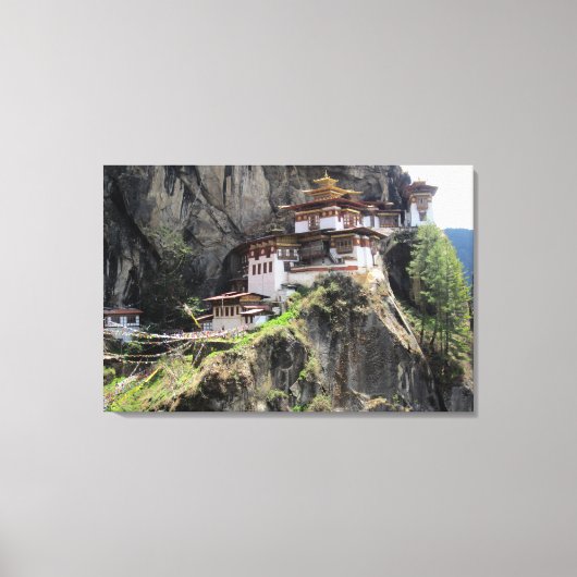 taktsang bhutan canvas afdruk (Voorkant)
