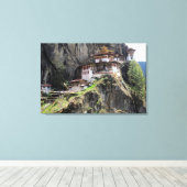 taktsang bhutan canvas afdruk (Insitu (Houten vloer))