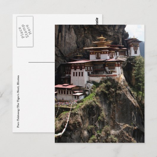 taktsang klooster briefkaart (Voorkant / Achterkant)