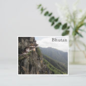 taktsang paro bhutan briefkaart (Staand voorkant)