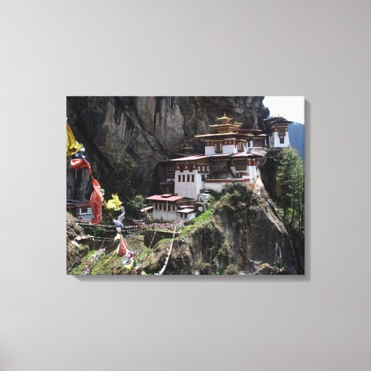 Taktsang-vlaggen Canvas Afdruk (Voorkant)
