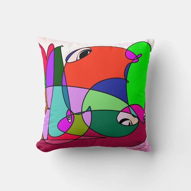 TAKUROMAN「Friends 6」クッション Kussen (Voorkant)