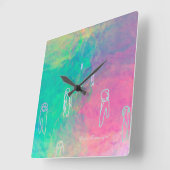 TAKUROMAN「Illusion」 Vierkante Klok (Hoek)