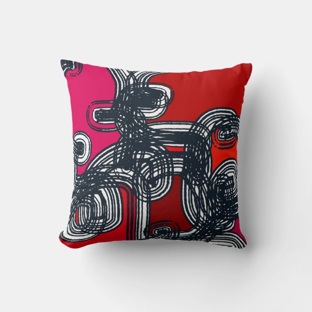 TAKUROMAN「Red」クッション Kussen (Voorkant)