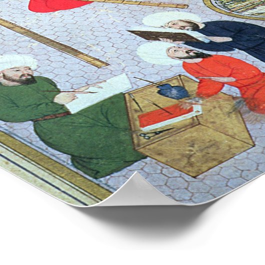 Takyuddin en andere astronomen poster (Hoek)