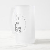 Tal Glass Stein - Gepersonaliseerd - Gepersonalise Matglas Bierpul (Voorkant links)