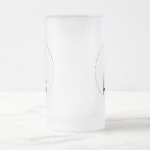 Tal Glass Stein - Gepersonaliseerd - Gepersonalise Matglas Bierpul (Center)