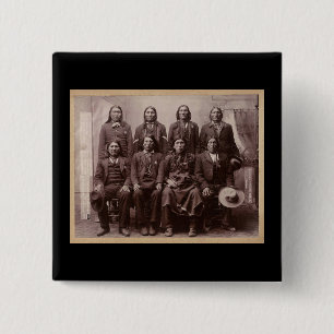 Tal van paardenTrial 1890 Vierkante Button 5,1 Cm