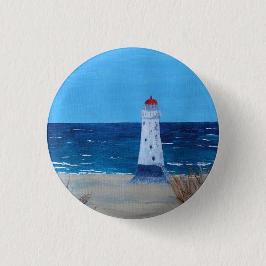 Talacre Lighthouse Ronde Button 3,2 Cm (Voorkant)