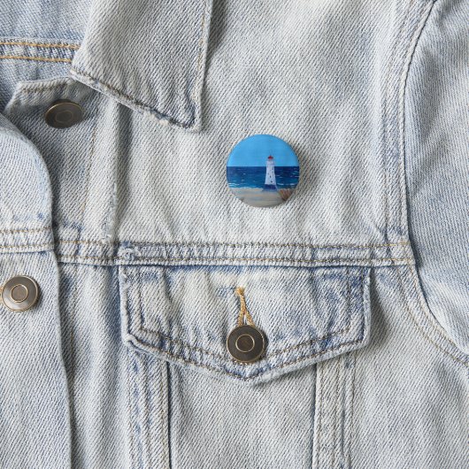 Talacre Lighthouse Ronde Button 3,2 Cm (In situ)